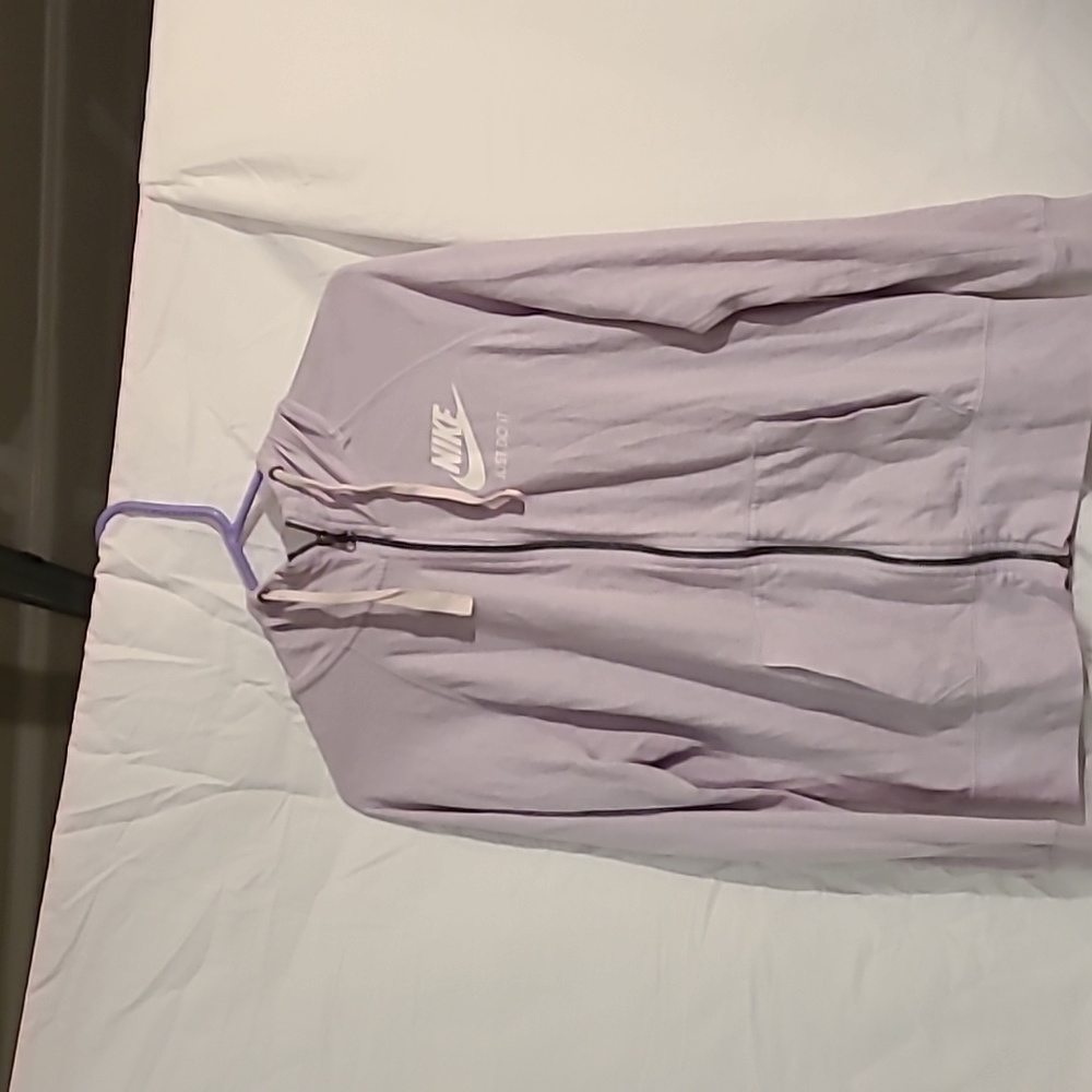 Nike Womens Full Zip Hoodie Size S  With Pockets lavender